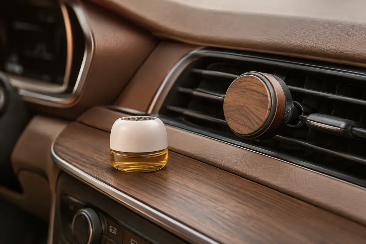 Recharge compacte pour diffuseur à clip près d’une grille d’aération