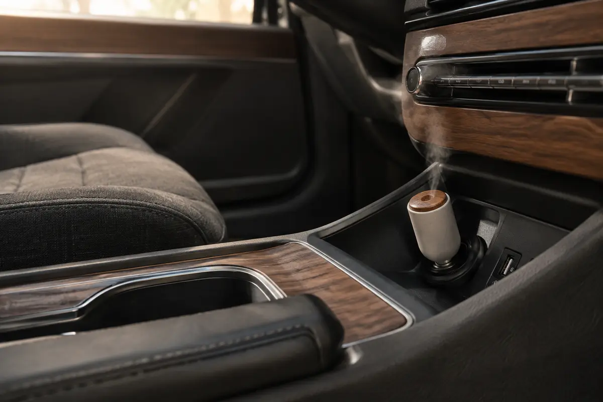 Diffuseur électrique compact branché sur une prise USB de voiture