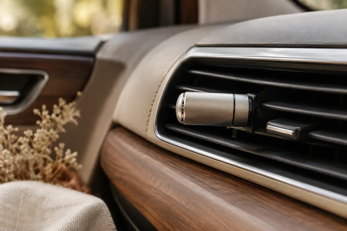 Diffuseur électrique Towonshy en aluminium fixé sur une bouche d’aération de voiture